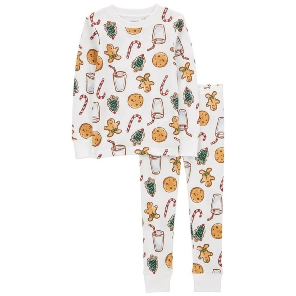 Carter's 2-Piece Holiday Milk & Cookies Pajama Set
